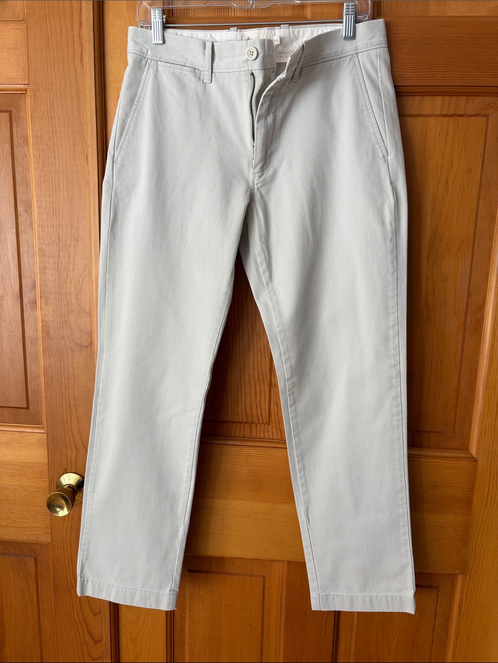 J. Crew Slim Chinos in Light Gray